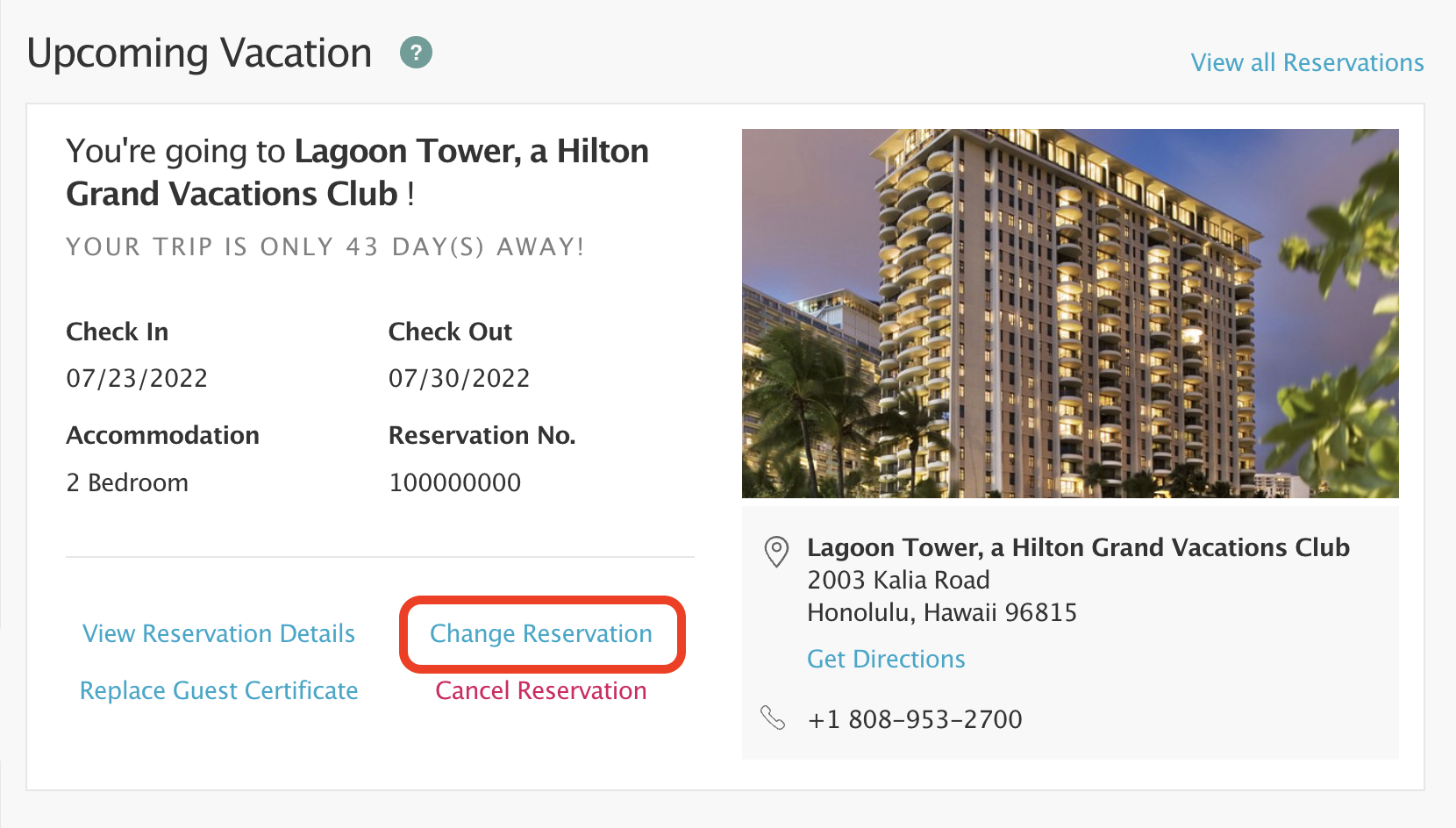 How To Modify / Cancel A Hilton Grand Vacations Reservation