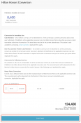 Hilton Honors Conversion page - HGV Dashboard